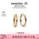 潘多拉（PANDORA）鍍金小號串飾耳環(huán)小巧生日禮物送女友
