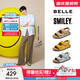百麗【張凌赫同款】smiley聯(lián)名吐司鞋男2025新款商場(chǎng)涼鞋8SS01BL5 【張凌赫同款】杏色（女款） 37 (235mm)
