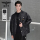 BOY LONDON【迷幻搖滾】秋季男女同款滿(mǎn)印金標夾克襯衫外套N23901 黑色 L