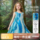 ASK JUNIOR兒童裙子女童2025夏無(wú)袖背心連衣裙海邊度假風(fēng)公主裙 藍色  140