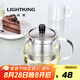 明尊（LIGHTKING）耐熱玻璃茶壺 大容量花茶壺茶水壺304不銹鋼過濾內(nèi)膽泡茶壺 S'043/450ml