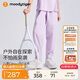 moodytiger兒童褲子拒水耐磨夏季男童長褲彈力寬松高彈女童長褲戶外防蚊褲