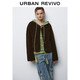 UR2025冬季新款女裝琥珀流光風(fēng)羊角扣外套UYY150038