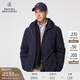 布克兄弟（BrooksBrothers）男士冬新款白鴨絨純色羽絨服保暖外套 4004-藏青色 L