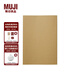 無(wú)印良品（MUJI） 單行本 筆記本 手賬本 日記本 記賬本 日程本 學(xué)生文具 9S62127 原色 約195x137mm/184張