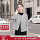 絲柏舍小香風(fēng)外套女2025秋裝新款時(shí)尚圓領(lǐng)長(cháng)袖小個(gè)子短款上衣