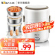 小熊（Bear） 電熱飯盒三層保溫飯盒可插電不銹鋼蒸煮飯神器便當(dāng)盒 2L 【店鋪熱銷】雙層三內(nèi)膽