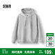 森馬（Semir）衛(wèi)衣女冬抓絨發(fā)熱抑菌寬松純色連帽套頭衫ins潮衣服101724116012