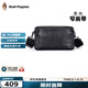 暇步士（Hush Puppies）男士單肩包斜挎包新款時(shí)尚戶(hù)外通勤真皮郵差包牛皮小背包送男友 黑色窄肩帶HA-2011708W-5710z