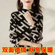 妙變美女雙面德絨半高領(lǐng)氣質(zhì)小香風(fēng)打底衫女2025冬新款韓版高級上衣女洋氣 白色H【德絨保暖】 XL 建議110-125斤
