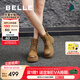 百麗（Belle）七夕禮物百搭馬丁靴女商場(chǎng)同款真皮戶外徒步短靴B8P1DDD4 棕色 36 (230mm)