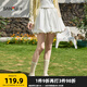 三福短裙2025夏季甜美花苞擺寬松蓬蓬裙半身短裙女裝498364 米白色 S