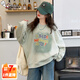 奧特曼童裝女童套裝春秋季新款兒童衣服中大童女孩衛(wèi)衣牛仔褲時(shí)髦兩件套 上衣 120 建議110-120cm6-7歲