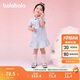 巴拉巴拉童裝兒童連衣裙女童寶寶裙子夏裝2025學(xué)院polo裙繡花208225111020