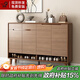 九鼎創(chuàng)展實(shí)木鞋柜門口玄關(guān)隔斷現(xiàn)代簡(jiǎn)約大容量新中式進(jìn)門客廳收納儲(chǔ)物柜 【升級(jí)款全實(shí)木板】長(zhǎng)158.5cm 上門安裝