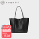 BUGATTI包包女包品牌輕奢侈女士單肩托特包七夕情人節(jié)生日禮物送女友老婆 黑色