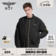 BOY LONDON【倫敦塔橋】短款棉服情侶冬仿燙金潮流棉衣外套N29008 黑色 M