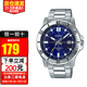 卡西歐手表男 超薄大表盤 簡(jiǎn)約休閑商務(wù)石英男表 海洋之心MTP-VD01D-2E