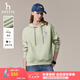 哈吉斯（HAZZYS）女裝 秋季女士衛(wèi)衣純色活力連帽運動休閑風(fēng)套頭衛(wèi)衣女 淺綠色LG M (160/84A 38)