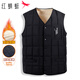 紅蜻蜓（RED DRAGONFLY）馬甲男冬季羊羔絨保暖加絨內穿坎肩加厚背心馬夾外套男裝黑色2XL