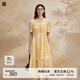 播收腰設計連衣裙女商場(chǎng)同款夏季新款氣質(zhì)優(yōu)雅簡(jiǎn)約長(cháng)裙BDR2LD1421 Y10柔黃 L