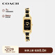 蔻馳（COACH）禮物女士CADIE系列皮帶石英女表小方糖手表14504281