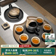 萬(wàn)仟堂（Edenus）高檔功夫茶具套裝 帶茶盤(pán)中式茶具成套實(shí)用送伴手禮盒 菩提香呆A