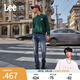 Lee【張凌赫代言】731舒適錐形中藍(lán)色石墨烯顯瘦男牛仔褲休閑潮流 中藍(lán)色 31