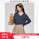 佐丹奴T恤女基礎(chǔ)款舒適內(nèi)搭打底衫純棉純色V領(lǐng)長袖t恤女13322759