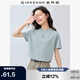 佐丹奴T恤女純棉親膚氣質(zhì)小衫女舒適寬松小高領(lǐng)t恤女短袖05322396
