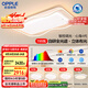 歐普（OPPLE）護(hù)眼全光譜吸頂燈客廳燈LED智能高亮線條燈簡約奶油風(fēng)包安裝套餐1