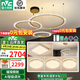 雷士（NVC）北歐吊燈水晶輕奢吊線燈大氣客廳燈智能吊燈具套餐廳燈飾全屋百搭 4室2廳 三環(huán)吊燈+臥室+餐吊