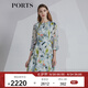 PORTS寶姿春夏新品女裝七分袖收腰顯瘦連衣裙LM8D058MPP095 奶綠色印花 L (8)