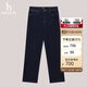 哈吉斯（HAZZYS）女裝直筒牛仔褲女ATDSP0BDX03 深藍色DL 160/72A40