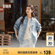 森馬（Semir）森柔牛仔|商場(chǎng)同款牛仔襯衫女oversize春季2025襯衣103125105002