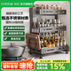 卡貝（cobbe）廚房多功能置物架不銹鋼調料架收納臺面儲物架刀架桌面廚具架子 槍灰-三層42cm+全配（店長(cháng)熱薦）
