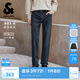 杰克·瓊斯（JACK&JONES）25年男裝秋季牛仔褲男903直筒深藍牛仔休閑褲子品牌男褲四季恒溫 A13深牛仔藍 31 175 W31/L30