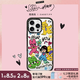 CASETIFY 周雨彤合作系列 翩然心動 適用于iPhone 16 Pro Max防摔手機殼 透明黑框 iPhone 14 Pro Max