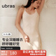 ubras呼呼睡裙女碎花吊帶裙子可外穿春夏款白底薰衣草印花