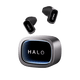 漫步者花再Halo Buds 半入耳潮玩藍牙耳機 賽博深淵燈效 藍牙6.0 41h超長續航 適用蘋果華為小米 破界黑