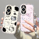 迅炫適用華為nova12活力版手機殼nove保護nava套novo新款可愛(ài)nowa硅膠可愛(ài)n0va板nov全包防摔感男女黑 透明泡芙【粉色kt貓】 華為nova12活力版