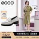 愛(ài)步（ECCO）【明星同款】樂(lè )福鞋女 百搭牛皮厚底粗跟英倫風(fēng)單鞋女 摩登490013 石灰色49001301378 建議選小一碼 36 （偏大，建議選小一碼）