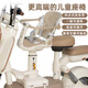 巧創(chuàng  )電動(dòng)車(chē)兒童座椅前置可坐可躺旋轉電瓶車(chē)寶寶坐椅小孩嬰兒坐凳 淺咖色【音樂(lè )款+可坐可躺+旋轉】