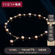 海蒂 4-7mm混彩色滿天星淡水珍珠項(xiàng)鏈女S925銀七夕情人節(jié)禮物