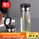 富光尚宇系列單層悶茶玻璃杯 男女士水杯高硼硅玻璃杯子泡茶杯500ml