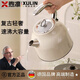 煦凜【德國】復古燒水壺電熱水壺恒溫大容量全自動(dòng)歐式電熱水壺家用304不銹鋼高顏值帶溫度表自動(dòng)斷電 1.7L 三代復古白