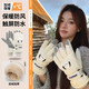 目丸卡通滑雪手套女冬季2025新款五指可觸屏加絨加厚保暖騎車(chē)防風(fēng)防水