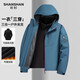 SHANSHAN【一衣三穿】夾克男2025冬季戶(hù)外休閑防風(fēng)可拆卸內膽男士外套 深藍色 L /175
