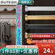 固特（GUTE）衣柜掛衣桿衣柜內(nèi)晾衣桿衣服桿裁切定制衣柜橫桿配底座 71-90cm銀白色掛衣桿+橢圓底座 換顏色和衣桿裁切尺寸(聯(lián)系備注)
