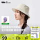 蕉下（beneunder）輕薄便攜收納漁夫帽防曬帽遮陽(yáng)帽女登山帽太陽(yáng)帽子男GP739海巖灰